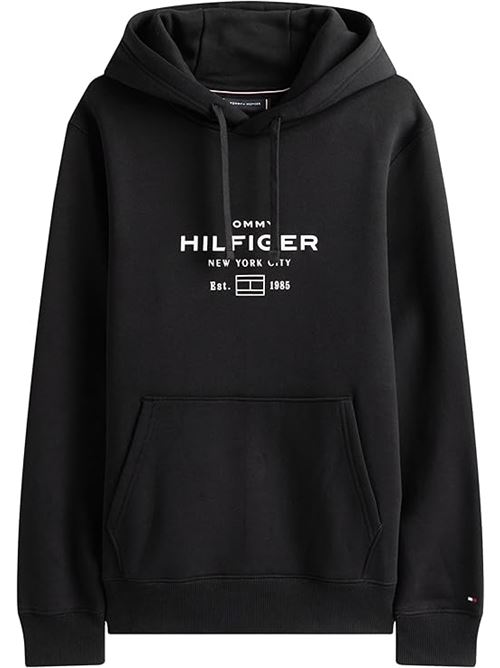 oval graphic hoodie TOMMY HILFIGER | MW0MW40864BDS
